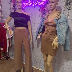 dress $18 Jacket $20 palazzo $16 short shirt $12